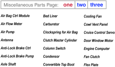 Misc. Parts a-f